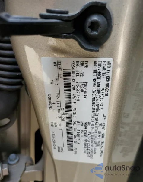 2018 Ford Focus Se из США, поврежденный, VIN 1FADP3FE2JL275215